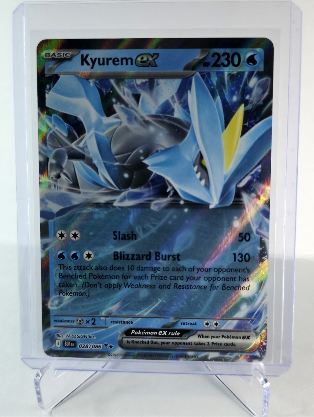 Pokémon TCG - Kyurem ex - Black Bolt - Double Rare - 028/086 - Picture 1 of 2